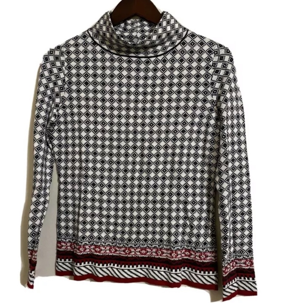 THE REEDS pullover mock neck sweater top size s